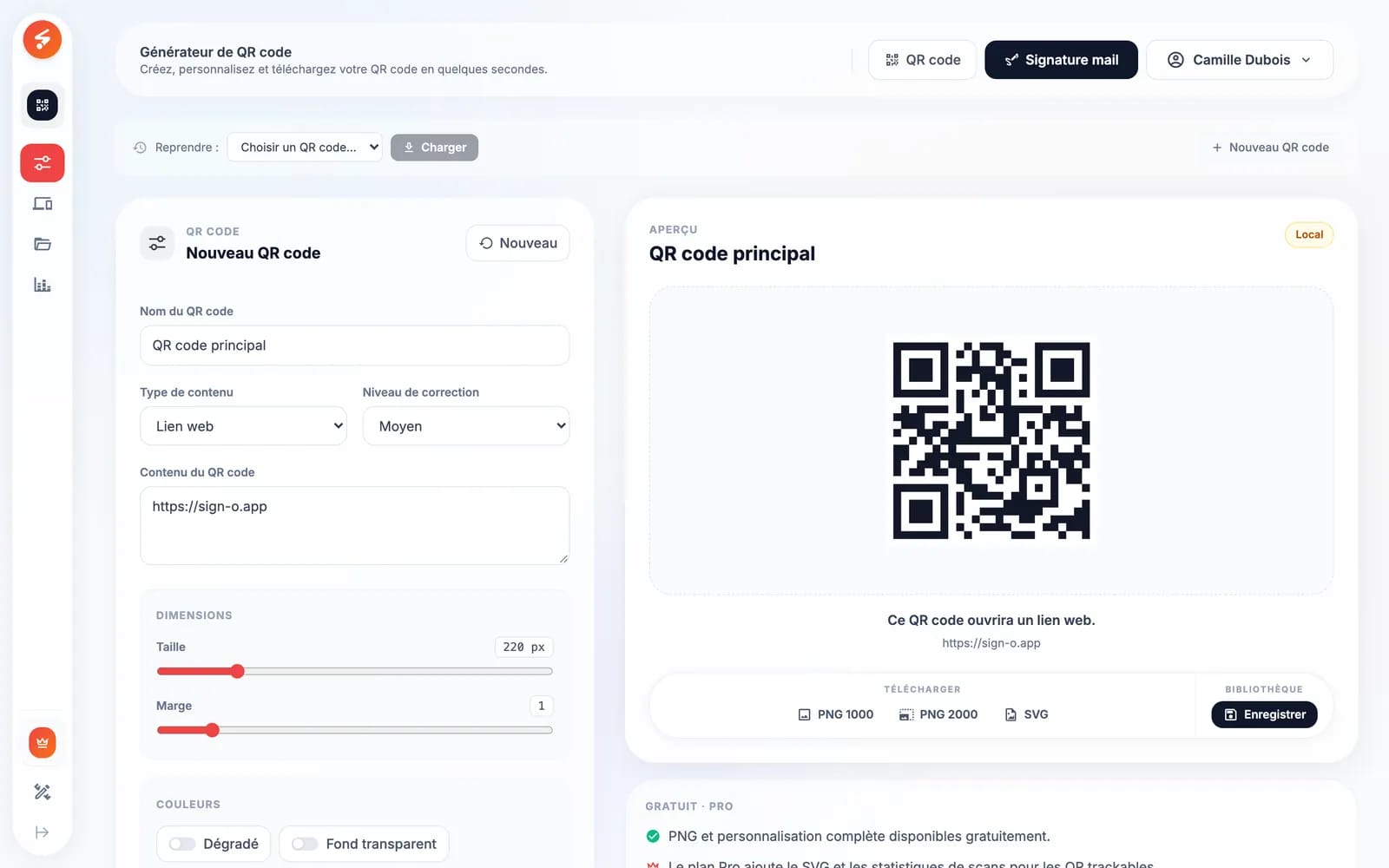 Générateur de QR code